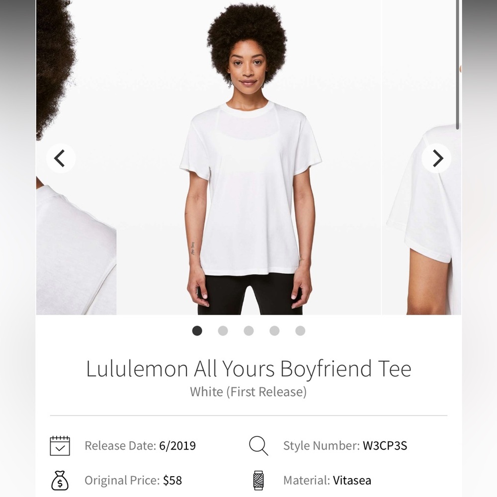 Lululemon All Yours Boyfriend Tee - Picture 1 of 5